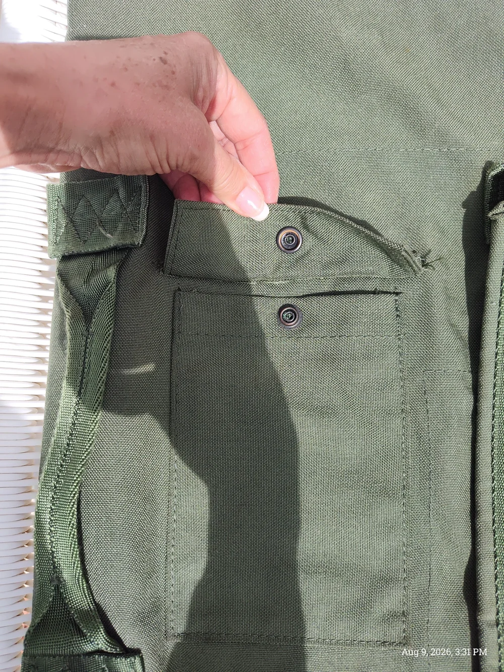 Olive Green Men's Duffel Backpack - Classic Military Style
